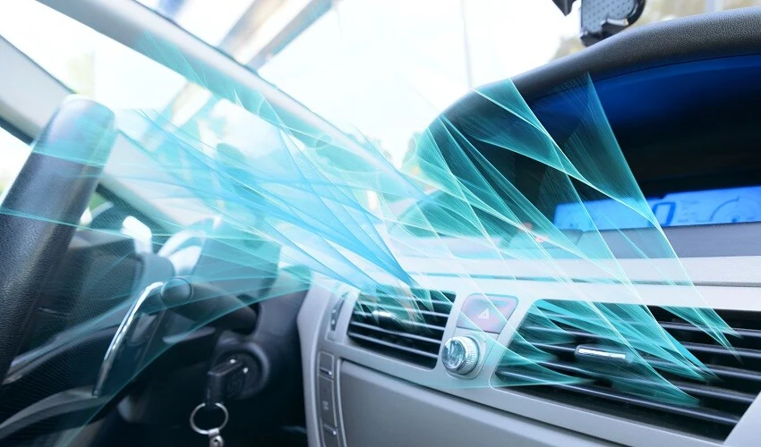 Airflow coming out of car air conditioning